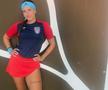 Andreea Prisăcariu (24 de ani, 444 WTA) a fost prezentă în tribunele arenei din Ghencea la meciul dintre Steaua și FCU Craiova, scor 0-0, din runda cu numărul 5 a ligii secunde.