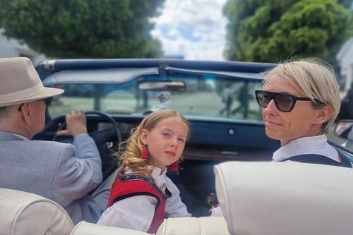 Katrine Lunde, alături de fiica sa, Atina / Foto: Instagram