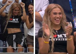 Iubita faimoasă a numărului 9 ATP a atras toate privirile la US Open! Dans în tribune și un tricou special