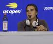 Aryna Sabalenka, contre cu reporterii la US Open