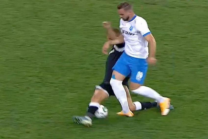 Momentul accidentării lui Elvir Koljic