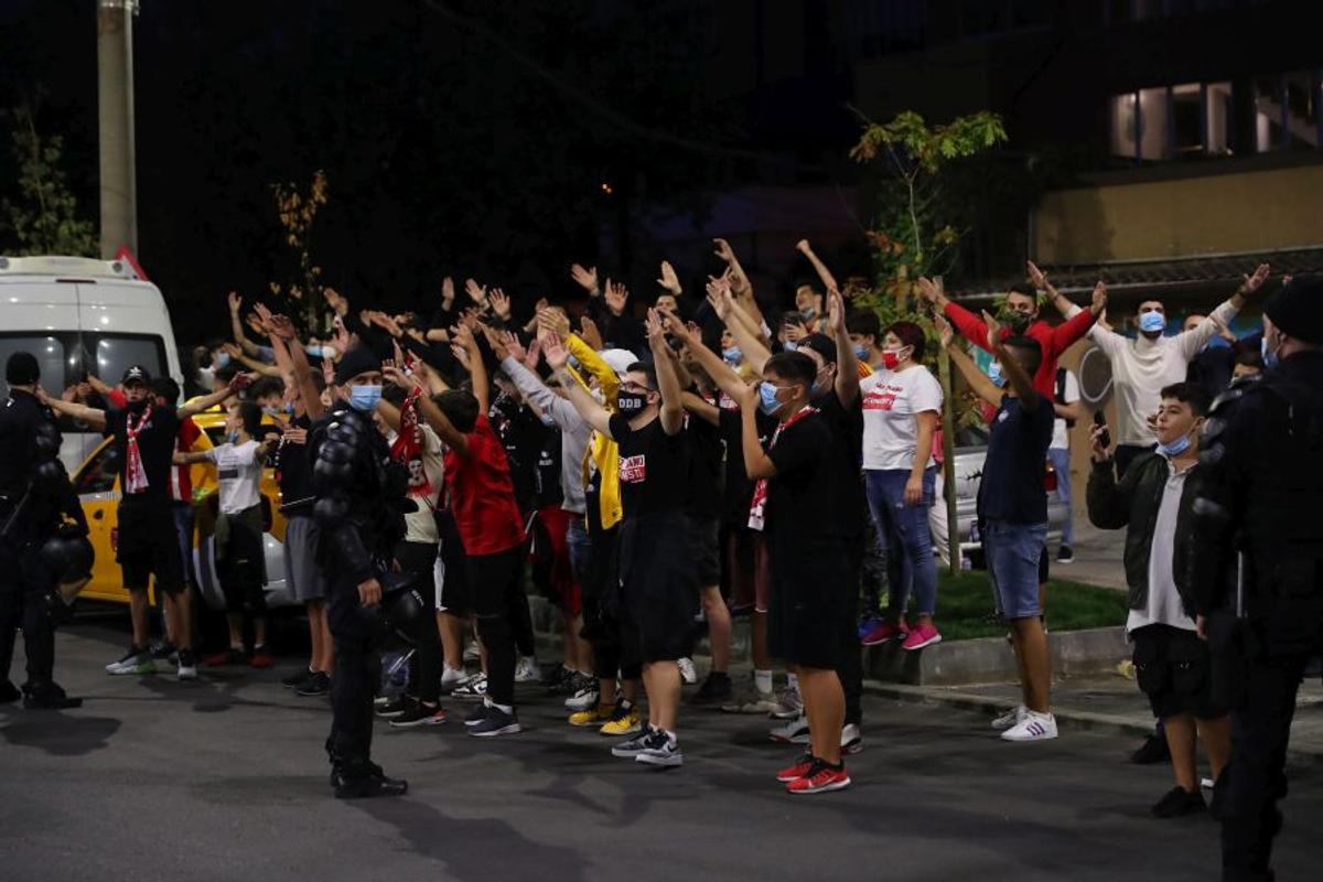 Fanii celor de la FCSB, înaintea meciului cu Dinamo 03.10.2020