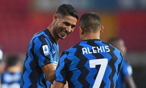 Alexis Sanchez și Hakimi // sursă foto: inter.it