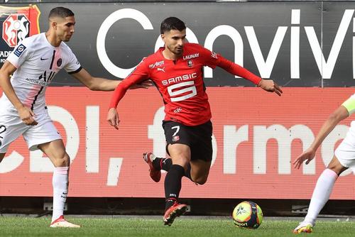 Rennes - PSG 2-0 // foto: Twitter @ staderennais