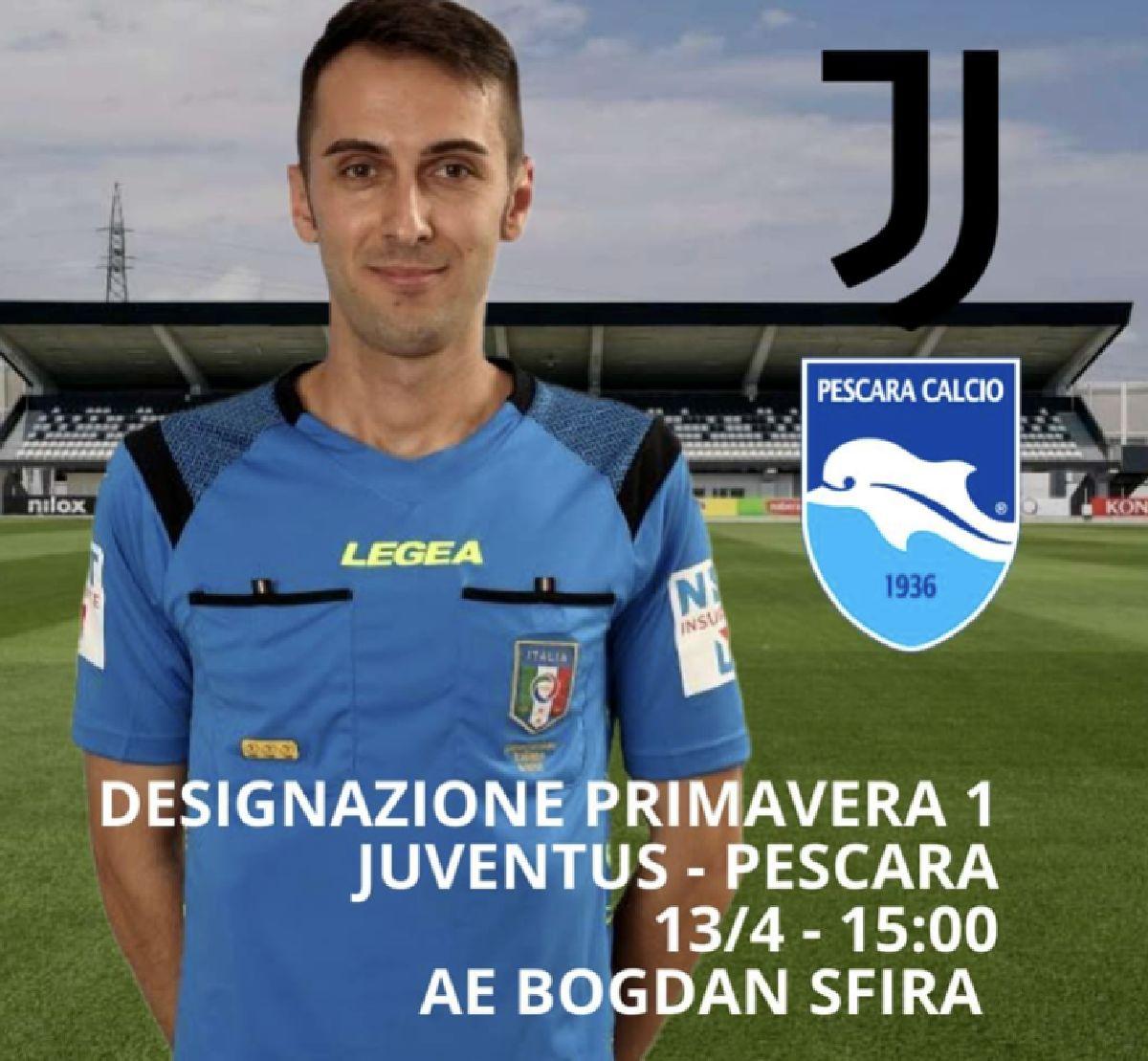 Bogdan Nicolae Sfira - arbitrul român din Italia