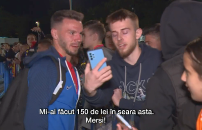 Cordea, oprit de un suporter după FCSB - FC Argeș: „Mi-ai «făcut» 150 de lei”