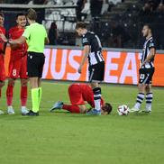 Darius Olaru, eliminat în meciul cu PAOK/ FOTO Ionuț Iordache (GSP)