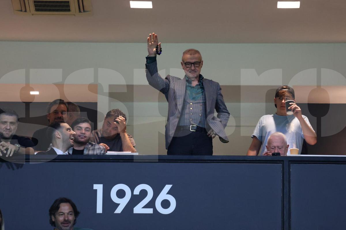 Gigi Becali, imagini senzaționale din loja de la PAOK - FCSB » Surpriză: cine a fost pe stadion lângă patronul campioanei
