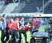 Schimbare înainte de pauză la FCSB » S-a accidentat și a părăsit terenul pe targă