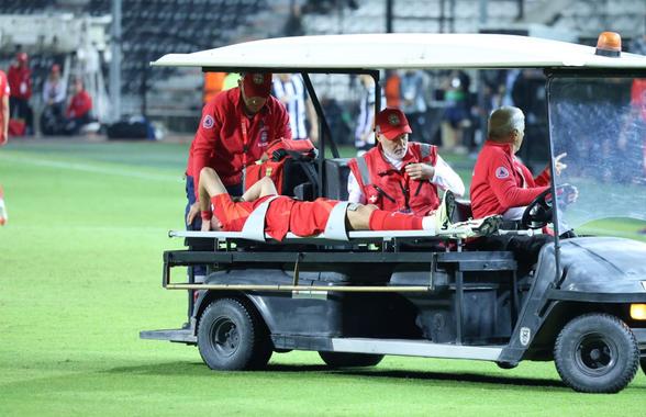 Schimbare înainte de pauză la FCSB » S-a accidentat și a părăsit terenul pe targă