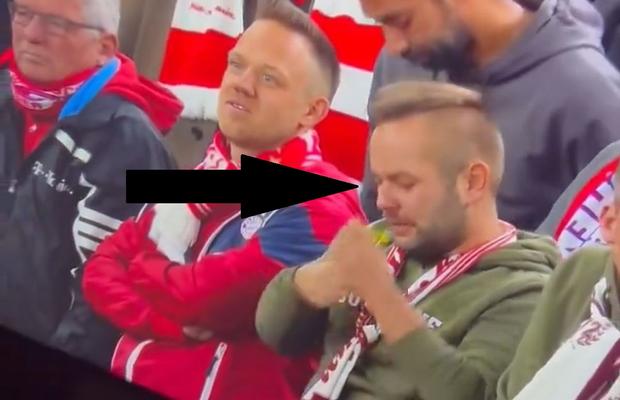 Prins în flagrant pe transmisiunea Champions League, în timp ce se pregătea să prizeze!