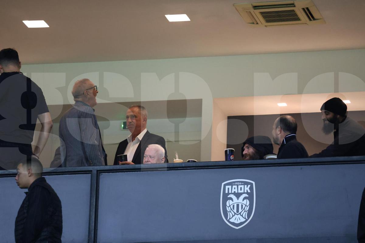 Gigi Becali, imagini senzaționale din loja de la PAOK - FCSB » Surpriză: cine a fost pe stadion lângă patronul campioanei