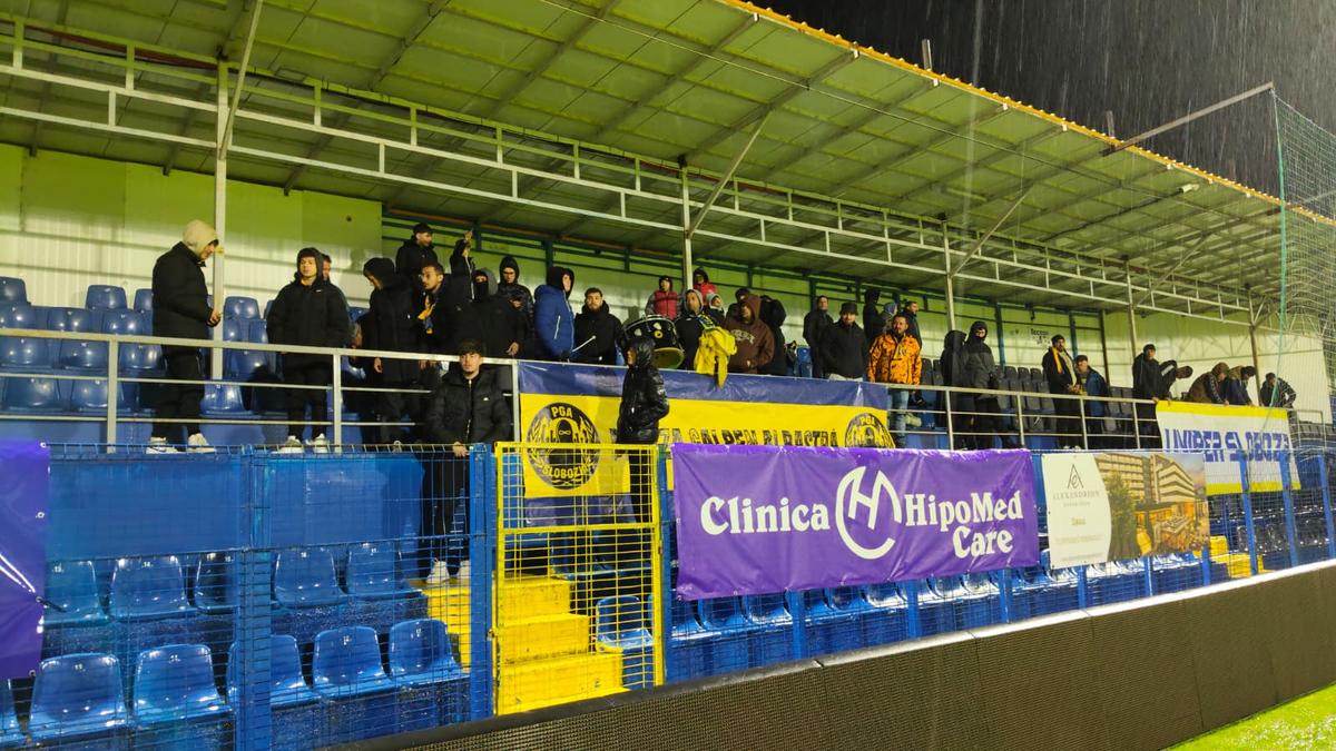 Gazonul este inundat înainte de Slobozia - Dinamo