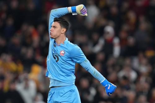 Berke Ozer a fost eroul partidei din Europa League de joi, AS Roma - Lille 0-1 / Foto: Imago