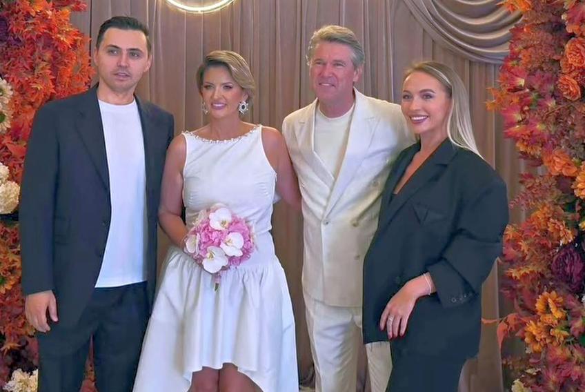 Florin Răducioiu a făcut nuntă cu Andreea // foto: Instagram