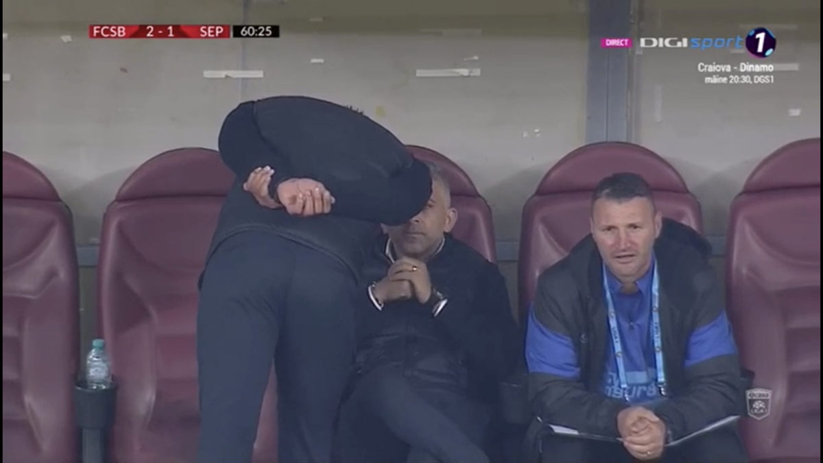 FCSB - SEPSI // Moment penibil cu Mache pe banca roș-albaștrilor » Ce făcea imediat după golul de 2-1 :D