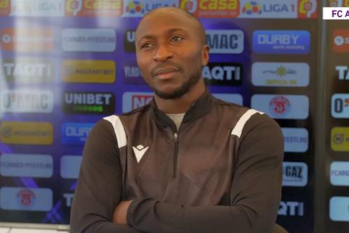 Kehinde Fatai / Sursă foto: Captură FC Argeș TV