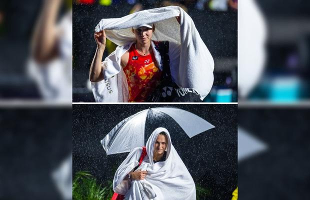 Partida dintre Aryna Sabalenka și Elena Rybakina, întreruptă în setul secund din cauza ploii » Când va fi reluat meciul