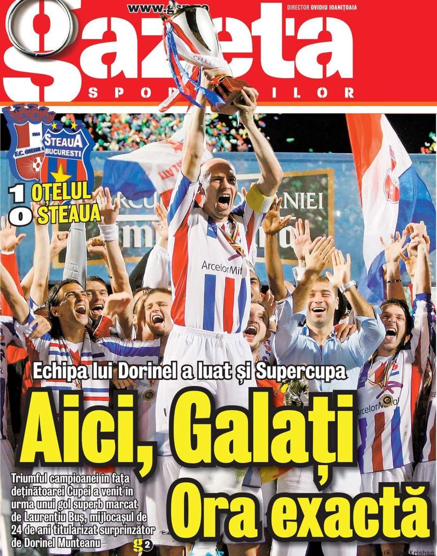 Prima pagină a Gazetei Sporturilor de pe data de 18 iulie Formația din Superliga care a reacționat după decizia ca ediția tipărită a Gazetei Sporturilor să nu mai apară: „Mulțumim pentru atâtea pagini de istorie și amintiri de neuitat!”