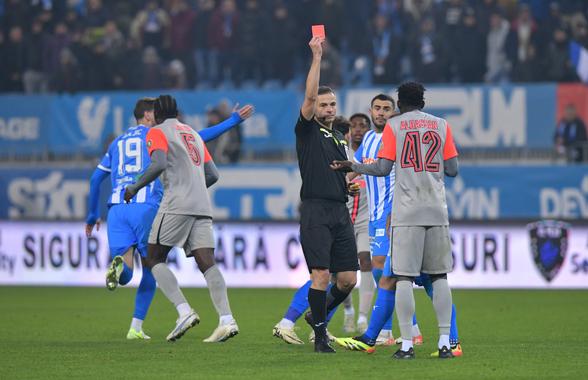 Universitatea Craiova - FCSB 1-1 » Campioană naivă: cu om în plus mai bine de o repriză, oaspeții s-au păcălit, crezându-se învingători prea devreme. 3 fotbaliști eliminați în Bănie