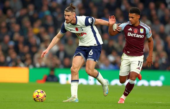 Radu Drăgușin a impresionat presa din Anglia în Tottenham - Aston Villa 4-1: „A fost o stâncă”