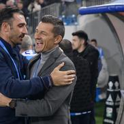 Costel Gâlcă și Elias Charalambous, la Universitatea Craiova - FCSB// foto: Cristi Preda (GSP)