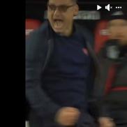 Reacția lui Mihai Teja, după golul de 3-3 marcat de Vejle