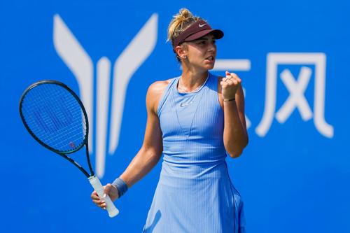 Jaqueline Cristian în timpul turneului de la Wuhan Foto: Imago Images