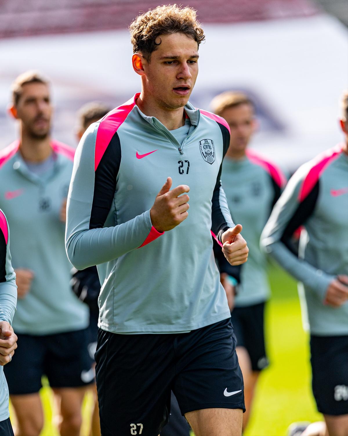 Daniel Pancu, primul antrenament oficial la CFR Cluj » Imagini din Gruia