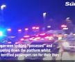 Atac în masă cu cuțitul în tren » Un fotbalist s-a aflat printre victime