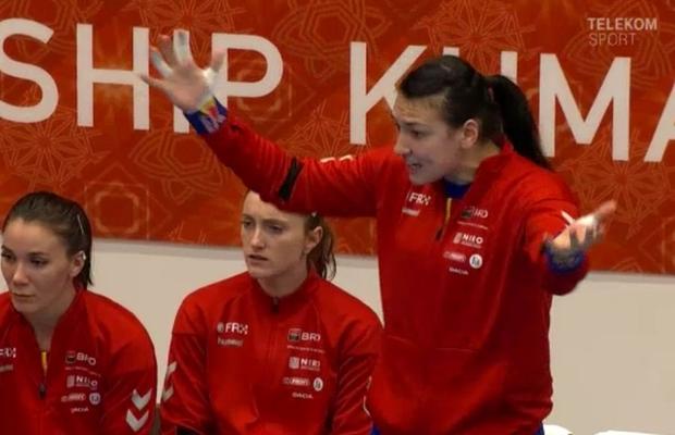ROMÂNIA - KAZAHSTAN 22-20 // Cristina Neagu, exasperată de colege! Critici la time-out: „Stați și așteptați! Hai, Vizitiu, capul sus!”