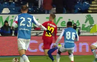 FOTO Florin Tănase a scos un penalty pentru FCSB în meciul cu Poli Iași! Moldovenii au contestat decizia