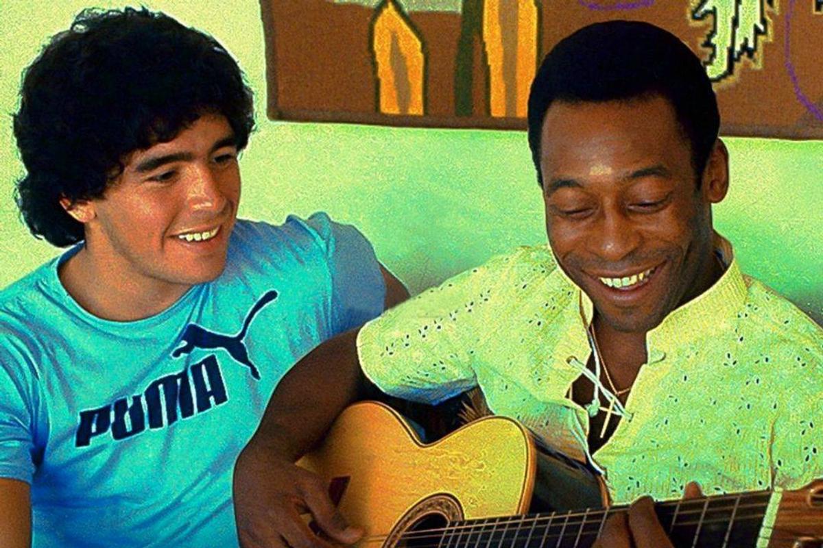 Diego Maradona și Pele
