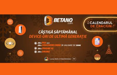 Betano dă startul iernii cu patru săptămâni de foc