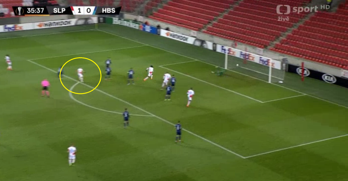 FOTO Gol Nicolae Stanciu // Slavia Praga - Hapoel Be'er Sheva // 03.12.2020