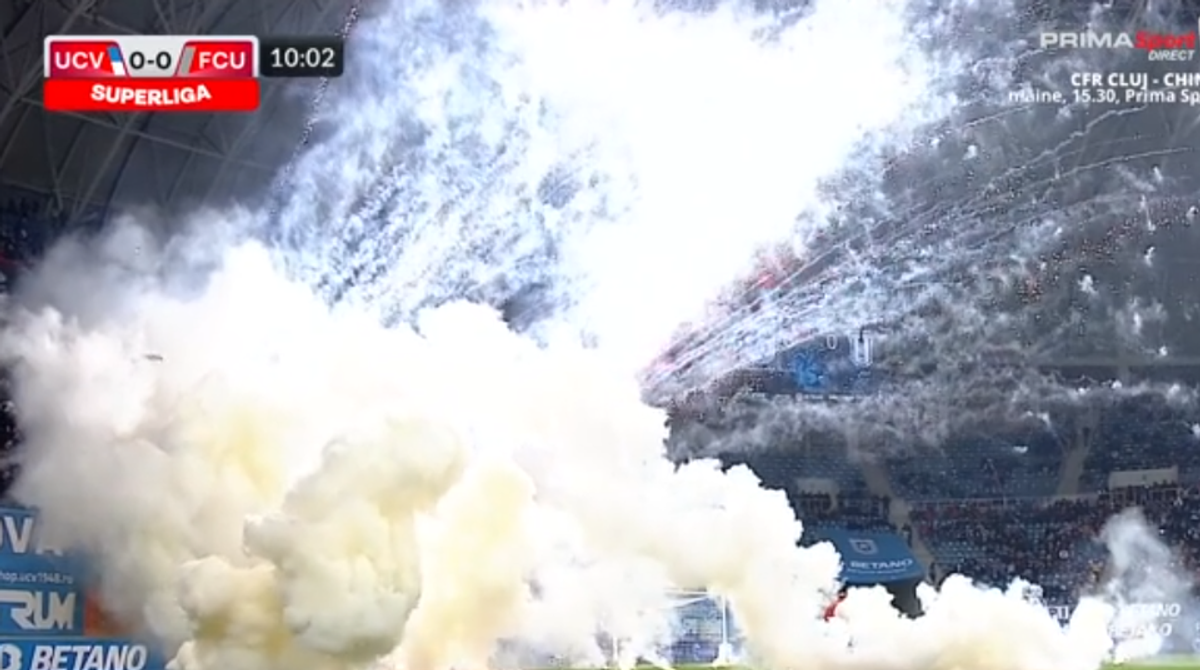 Derby-ul Craiovei, întrerupt mai bine de 10 minute! De ce a trimis Chivulete jucătorii la vestiare