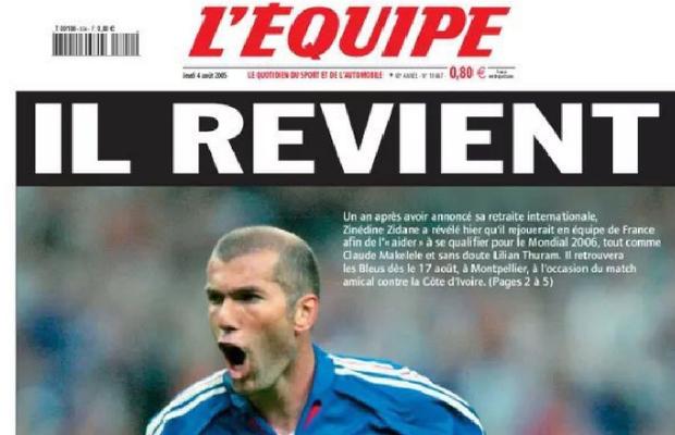„Se întoarce!” » După 18 ani, L’Equipe a refăcut o primă pagină memorabilă: reverență pentru unul dintre cei mai mari sportivi ai planetei
