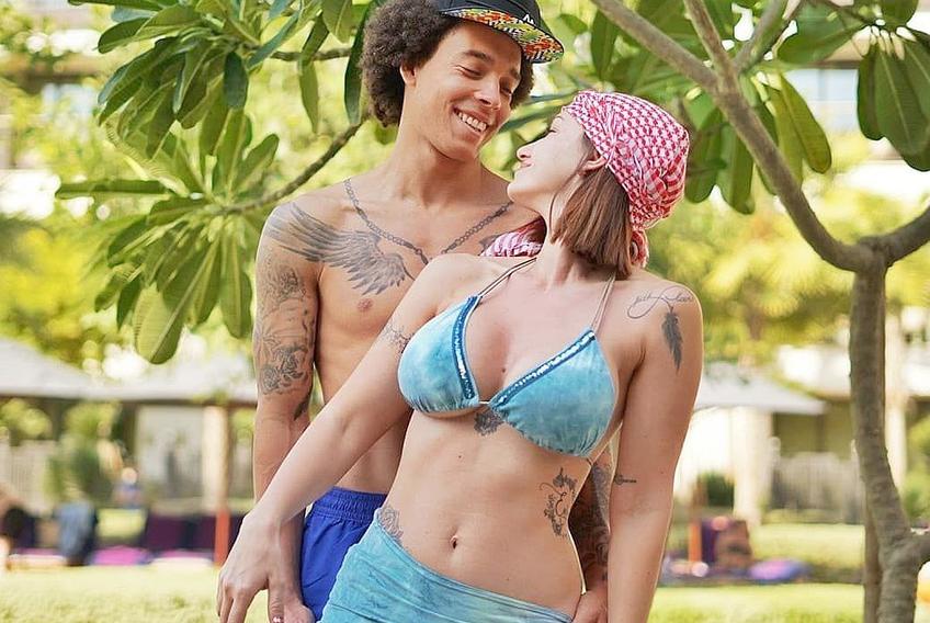 Axel Witsel este căsătorit cu o româncă, Raffaela Szabo. Foto: Instagram