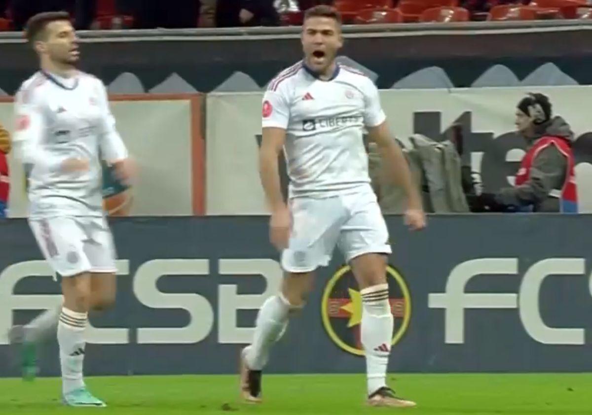 L-a faultat sau nu pe Ovidiu Popescu? Gol controversat în FCSB - Oțelul, validat după 3 minute de analiză VAR