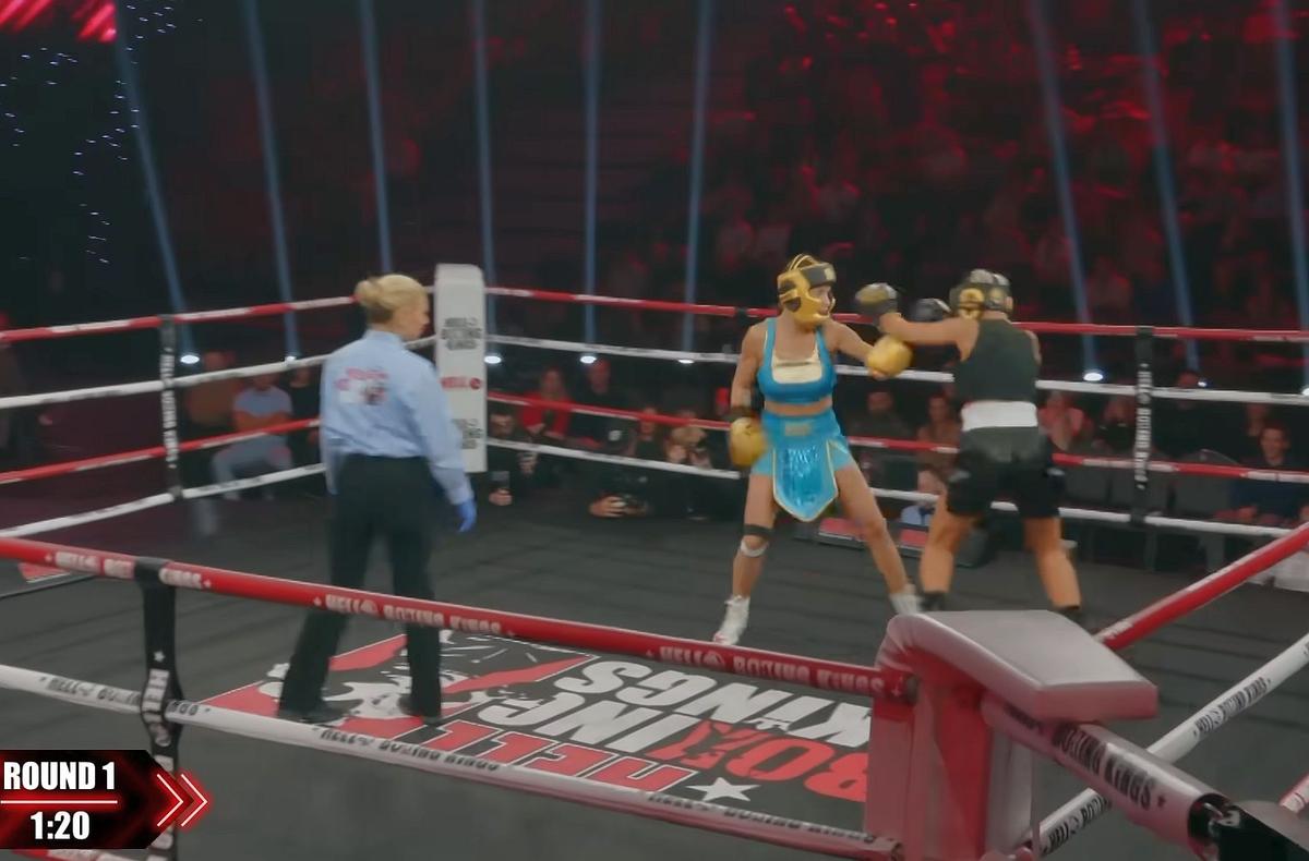 Giulia, făcută KO în ringul de box în doar câteva secunde, de o influenceriță maghiară! Gestul făcut la finalul meciului