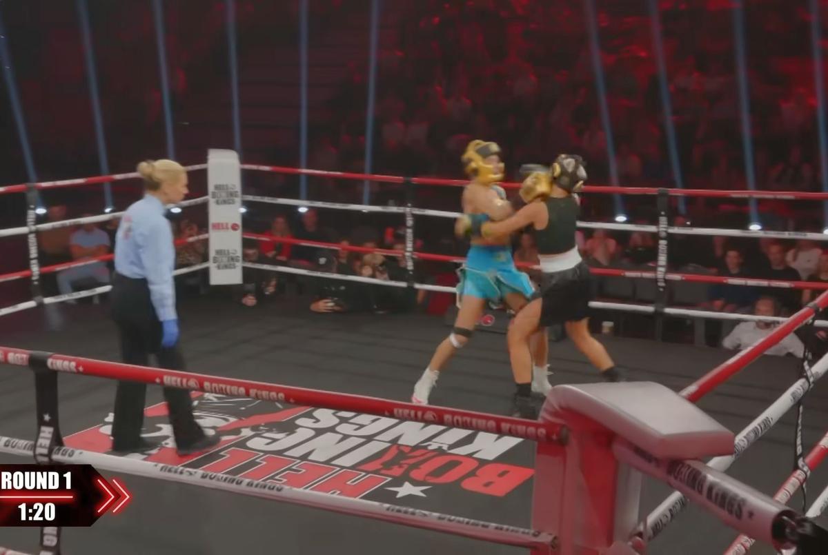 Giulia, făcută KO în ringul de box în doar câteva secunde, de o influenceriță maghiară! Gestul făcut la finalul meciului
