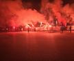 Peluza Sud Steaua a ajuns la Arena Națională pentru a-și lua rămas-bun de la Helmut Duckadam