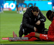 Mamadou Karamoko s-a accidentat la încălzire înainte de Farul - Dinamo // FOTO: captură Prima Sport