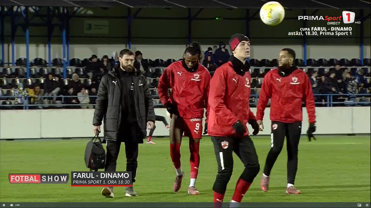 Mamadou Karamoko s-a accidentat la încălzire înainte de Farul - Dinamo