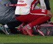 Alexandru Matei s-a accidentat grav în UTA - FCSB // FOTO: captură Prima Sport