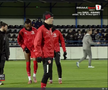 Mamadou Karamoko s-a accidentat la încălzire înainte de Farul - Dinamo // FOTO: captură Prima Sport