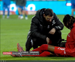 Mamadou Karamoko s-a accidentat la încălzire înainte de Farul - Dinamo // FOTO: captură Prima Sport