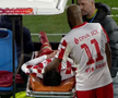 Alexandru Matei s-a accidentat grav în UTA - FCSB // FOTO: captură Prima Sport