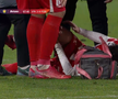 Alexandru Matei s-a accidentat grav în UTA - FCSB // FOTO: captură Prima Sport