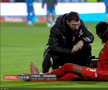Mamadou Karamoko s-a accidentat la încălzire înainte de Farul - Dinamo // FOTO: captură Prima Sport